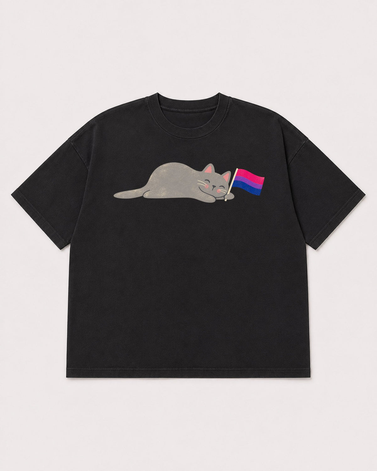 Mockup Boxy Heavyweight Tee Black product
