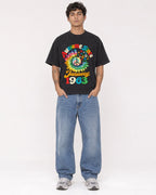 Mockup Boxy Heavyweight Tee Black male full-body 06