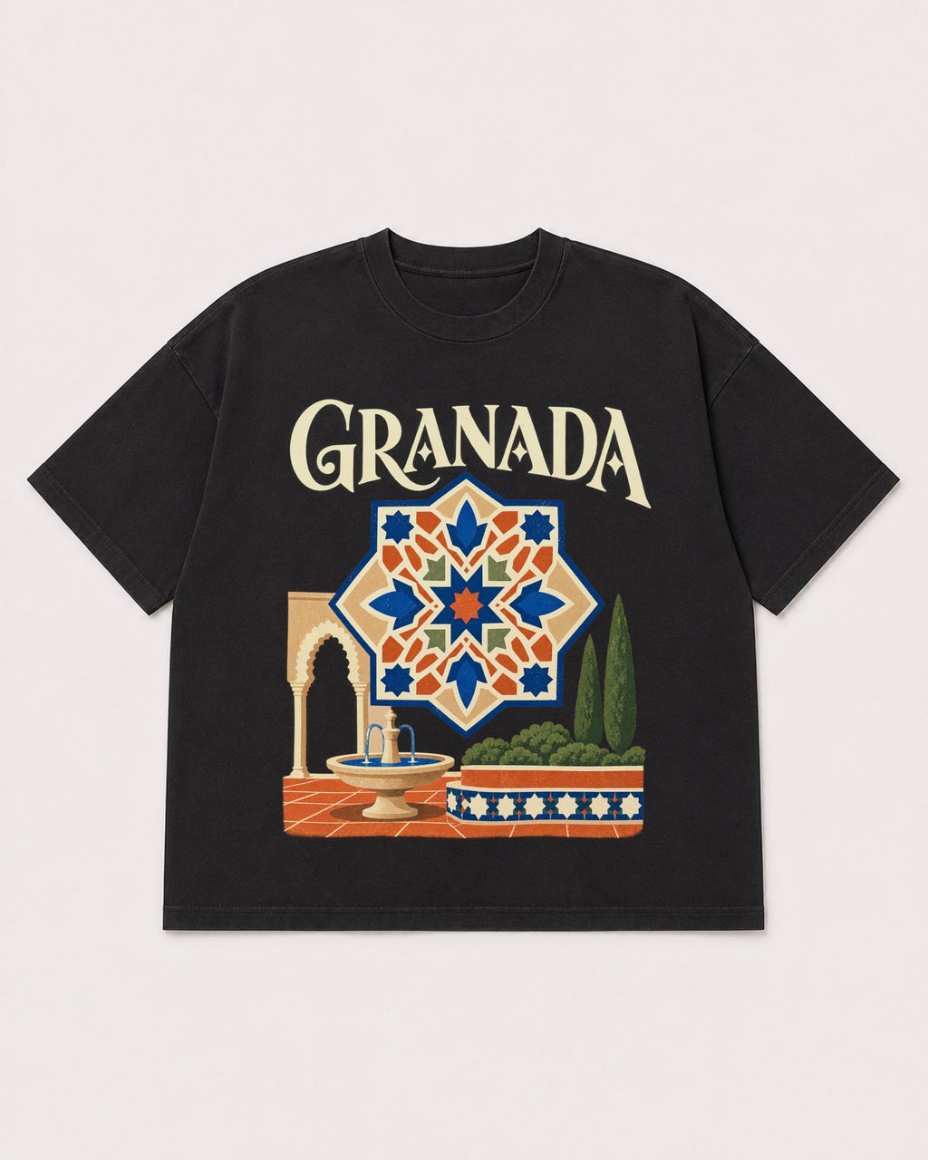 Mockup Boxy Heavyweight Tee Black product