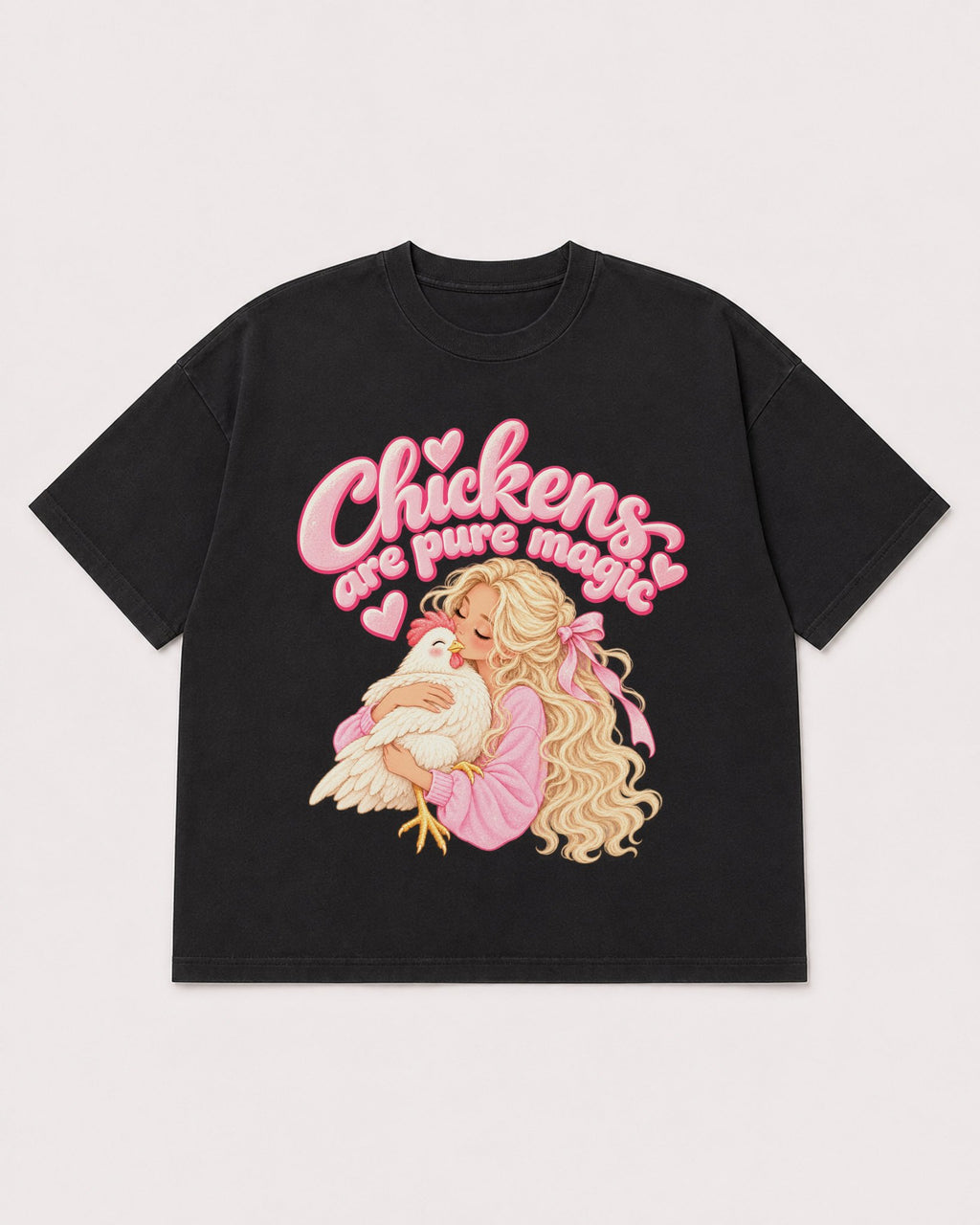 Mockup Boxy Heavyweight Tee Black product