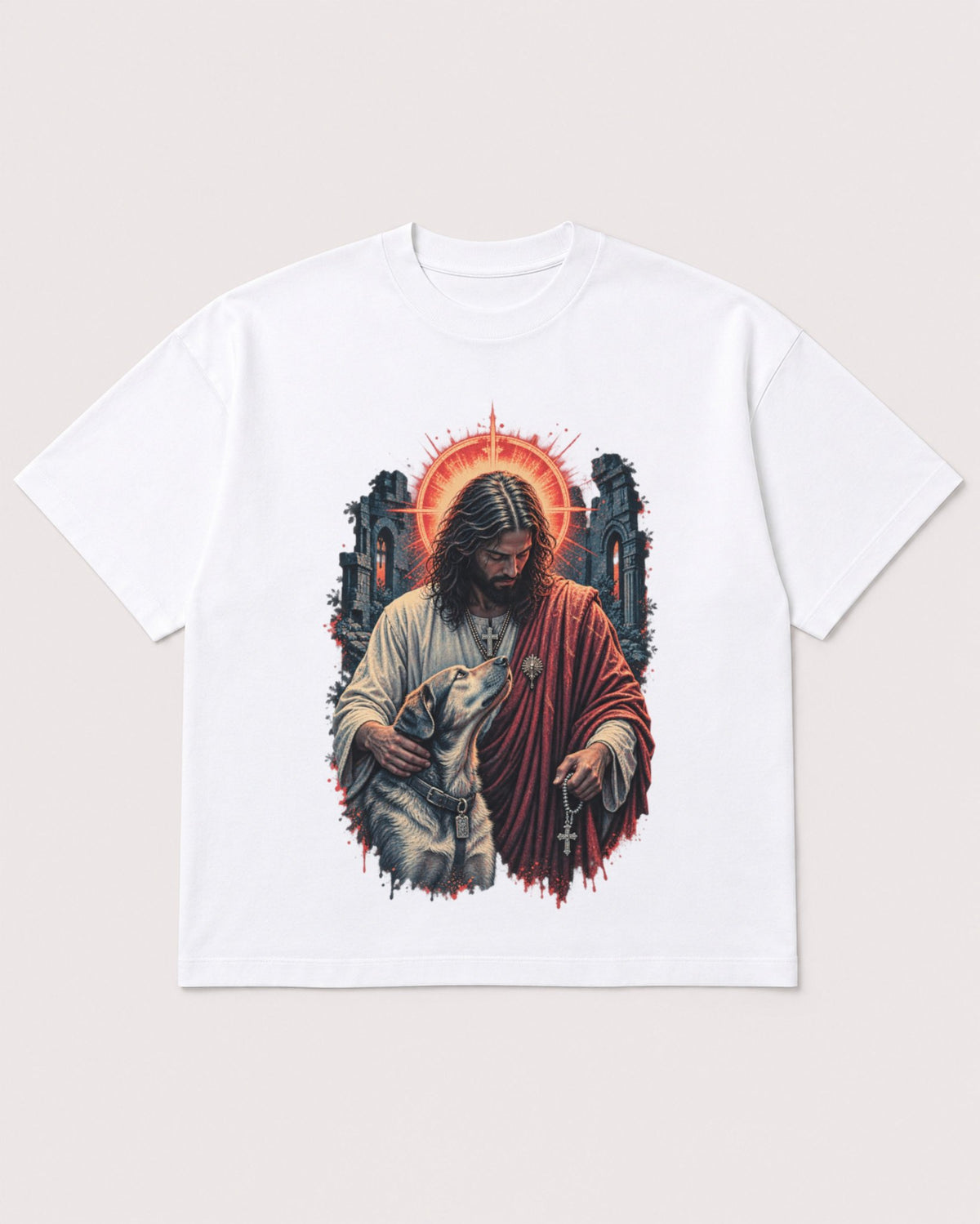 Mockup Boxy Heavyweight Tee White product