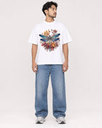 Mockup Boxy Heavyweight Tee White male full-body 02