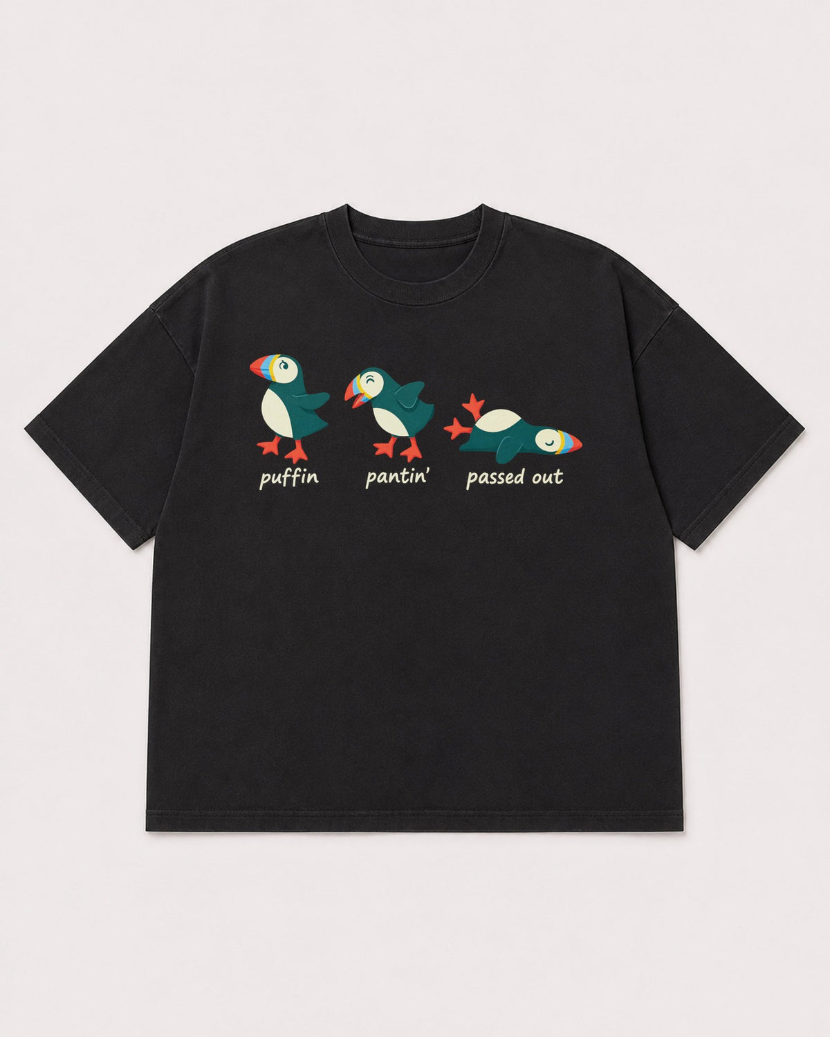 Mockup Boxy Heavyweight Tee Black product
