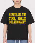 Mockup Boxy Heavyweight Tee Black male close-up 11
