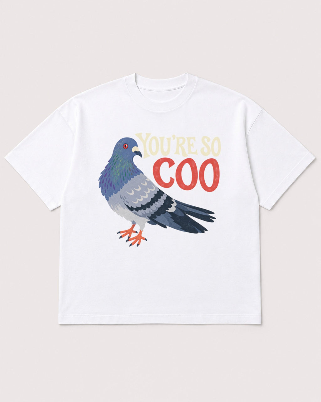 Mockup Boxy Heavyweight Tee White product