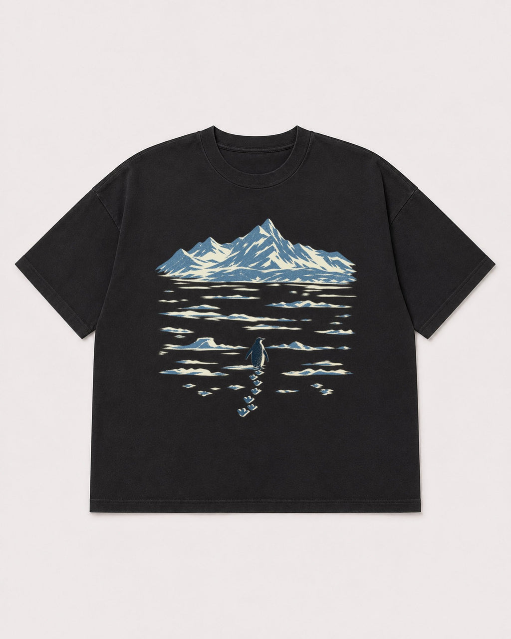Mockup Boxy Heavyweight Tee Black product