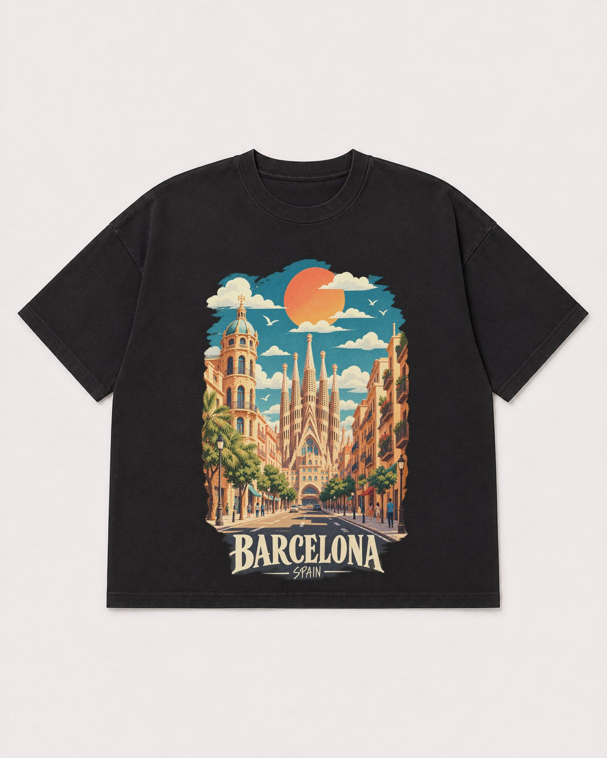 Mockup Boxy Heavyweight Tee Black product
