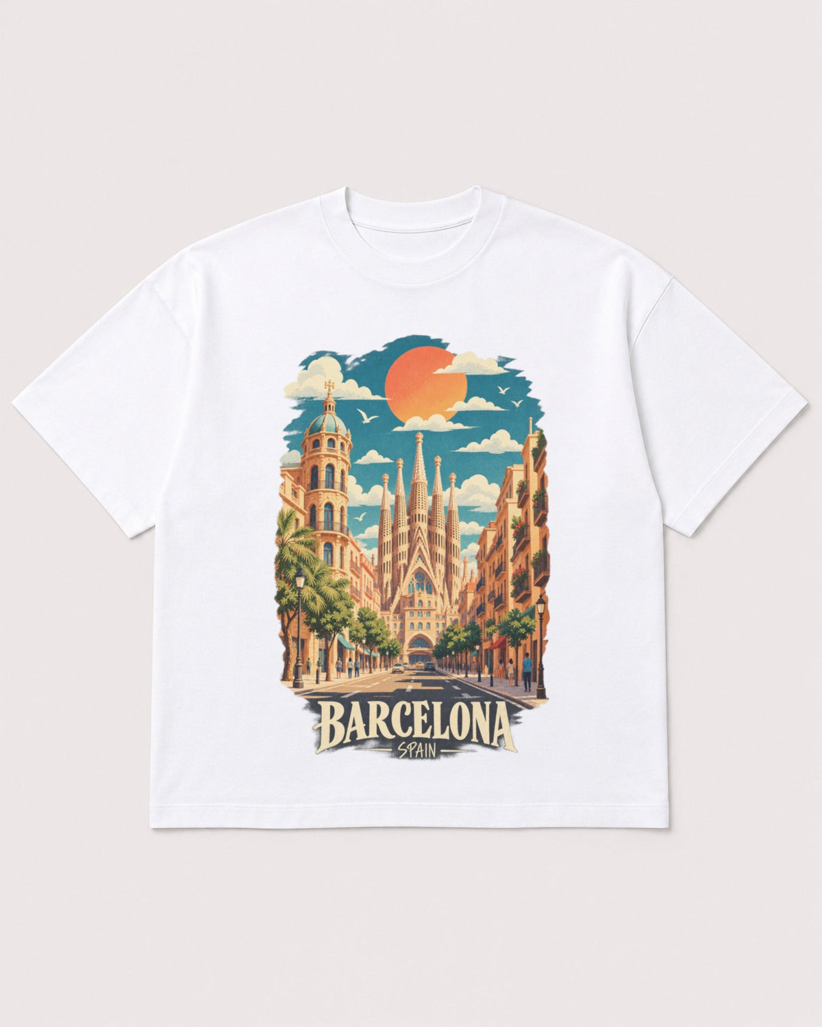Mockup Boxy Heavyweight Tee White product