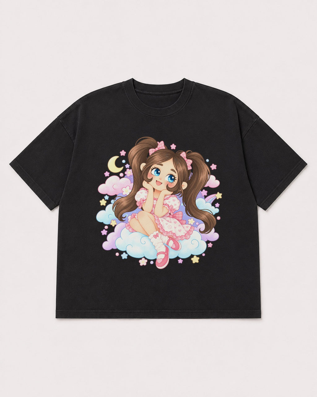 Mockup Boxy Heavyweight Tee Black product