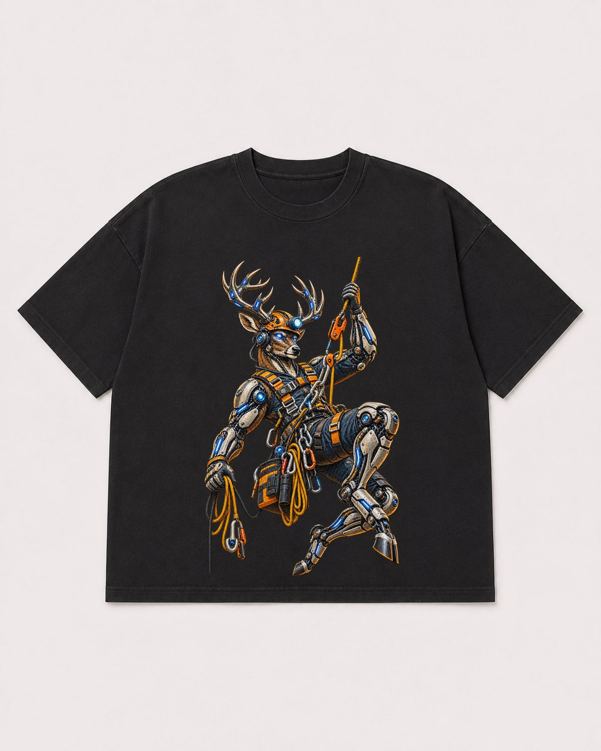 Mockup Boxy Heavyweight Tee Black product