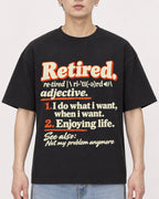 Mockup Boxy Heavyweight Tee Black male close-up 01