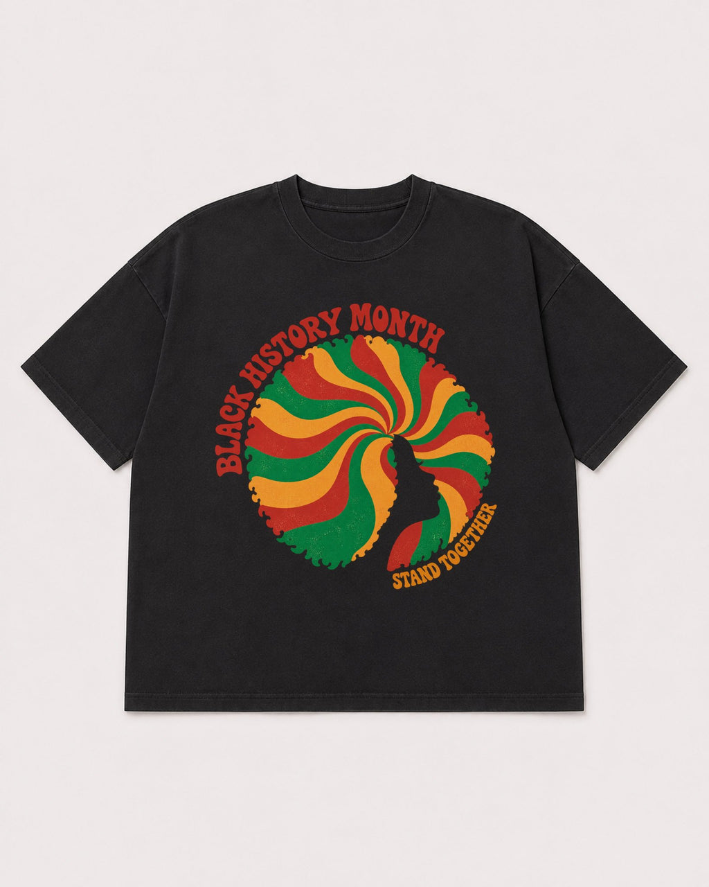 Mockup Boxy Heavyweight Tee Black product