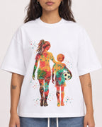 Mockup Boxy Heavyweight Tee White female close-up 06