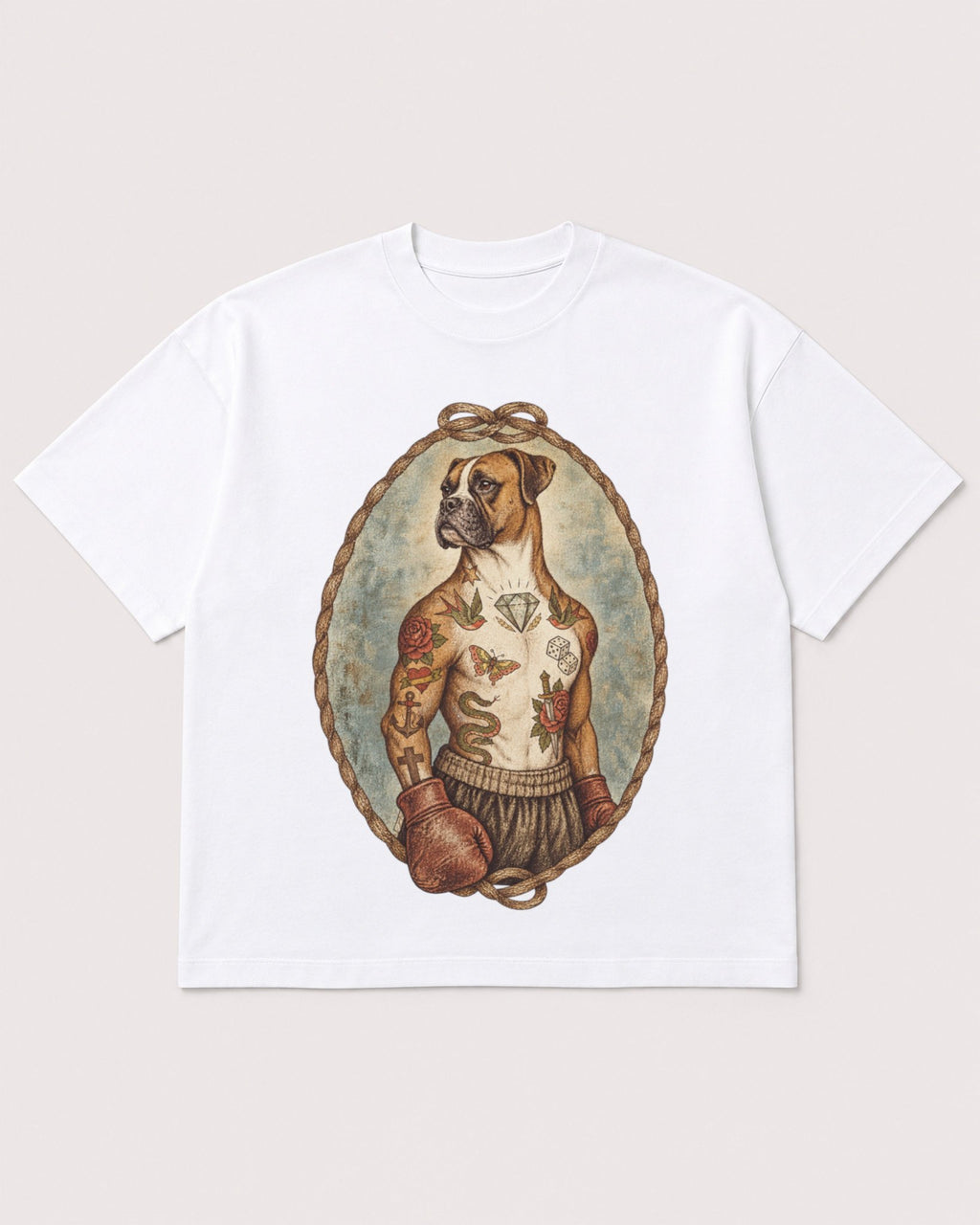 Mockup Boxy Heavyweight Tee White product