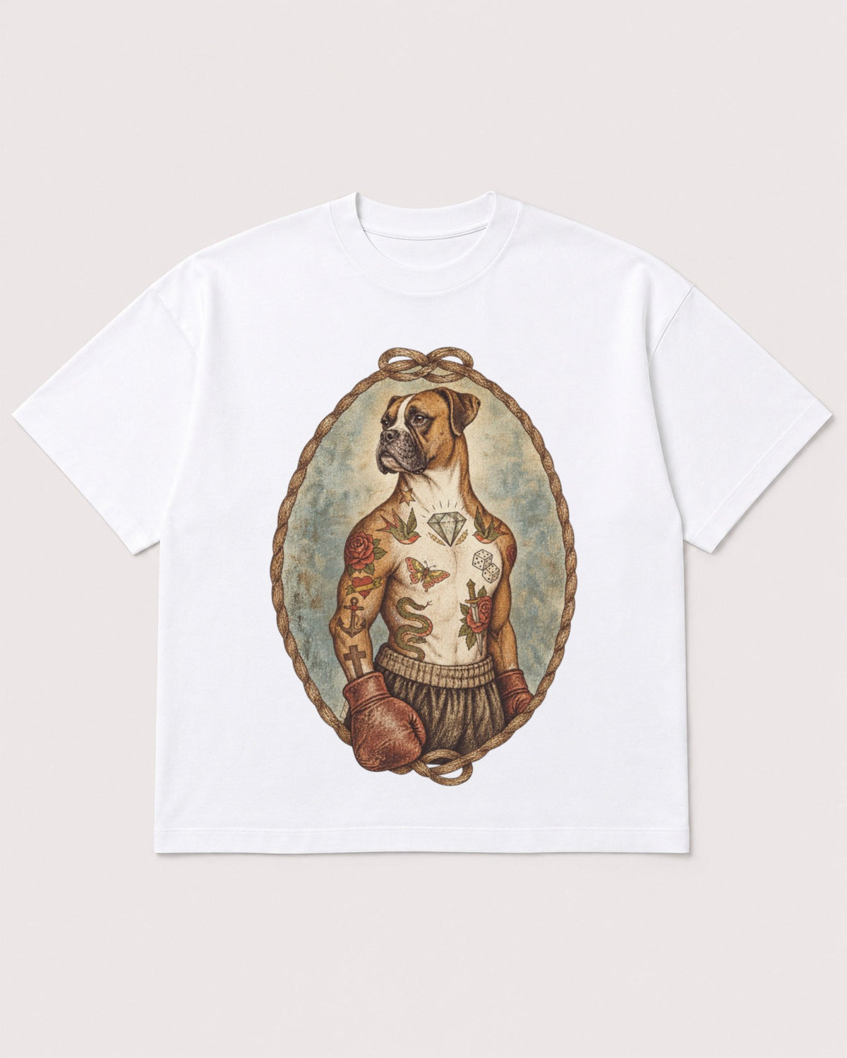 Mockup Boxy Heavyweight Tee White product
