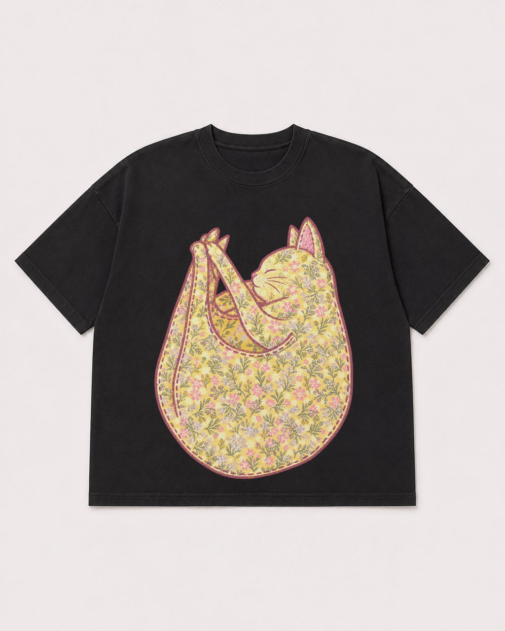 Mockup Boxy Heavyweight Tee Black product