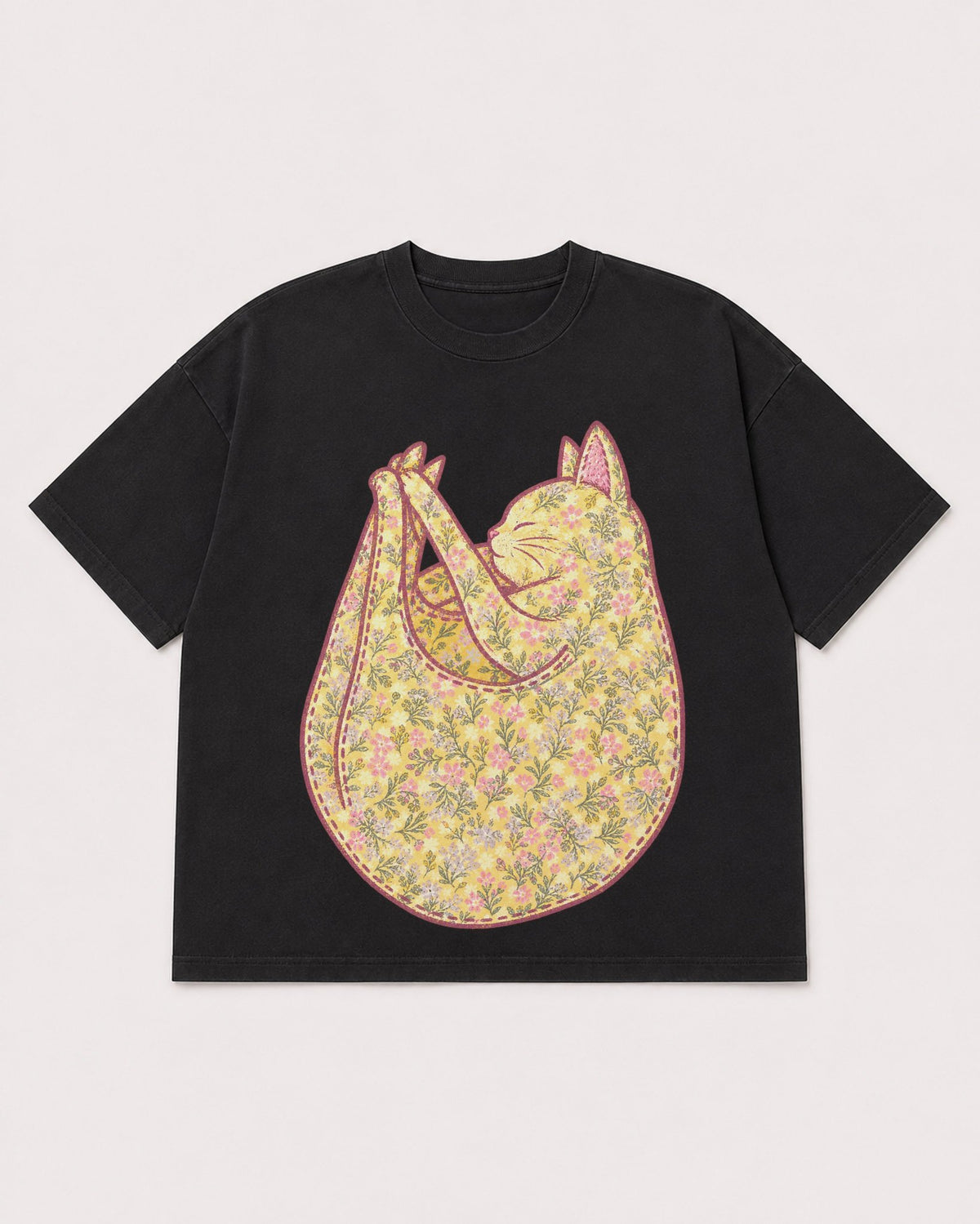 Mockup Boxy Heavyweight Tee Black product
