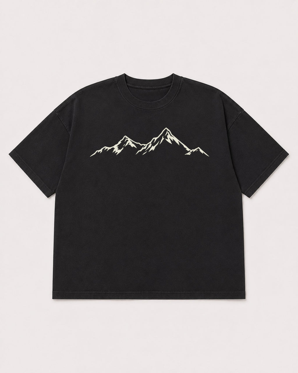 Mockup Boxy Heavyweight Tee Black product