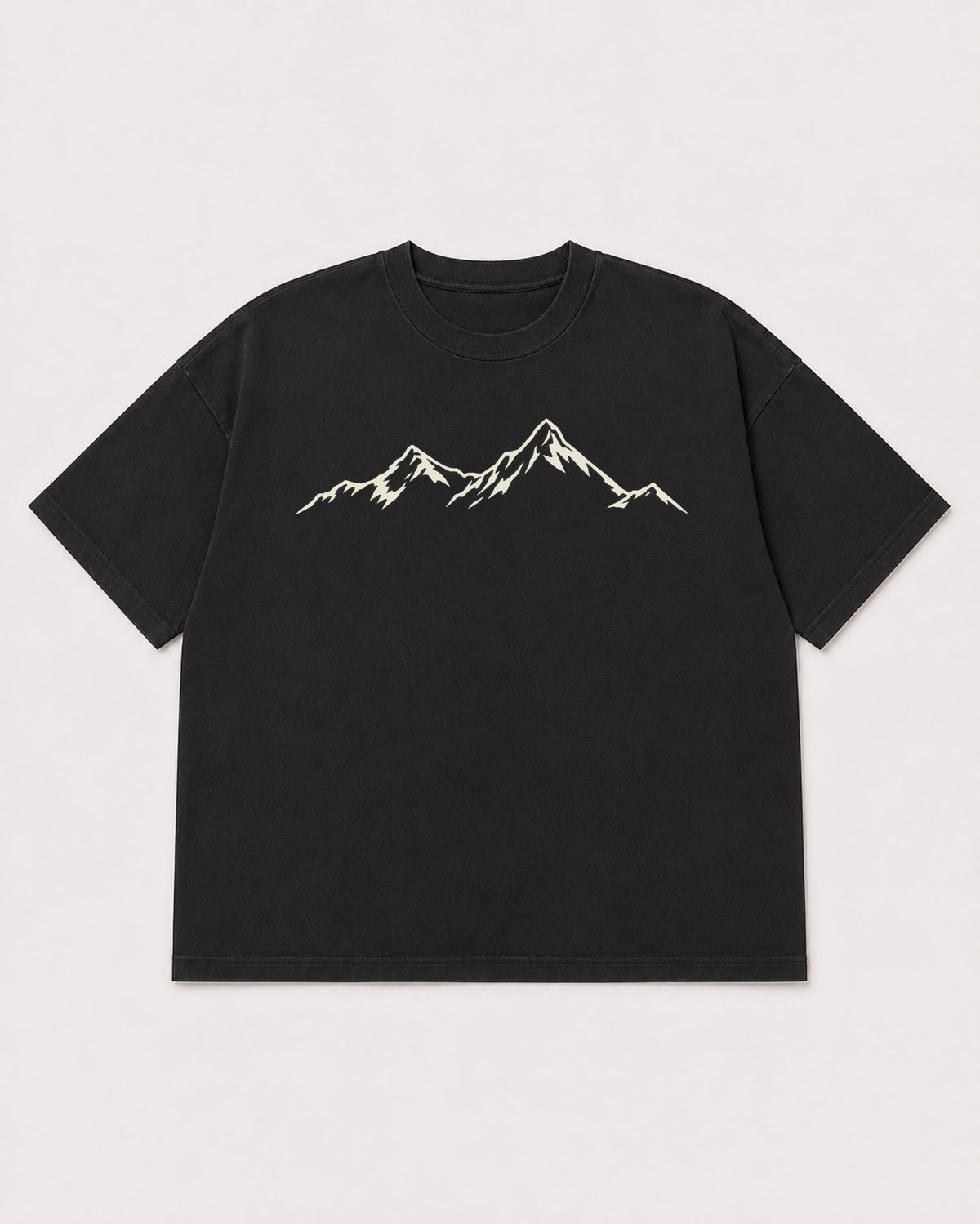 Mockup Boxy Heavyweight Tee Black product