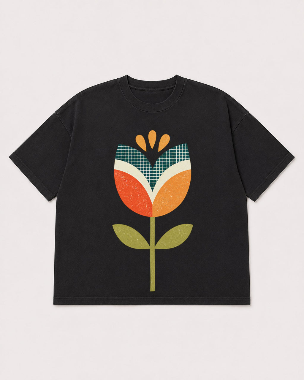Mockup Boxy Heavyweight Tee Black product