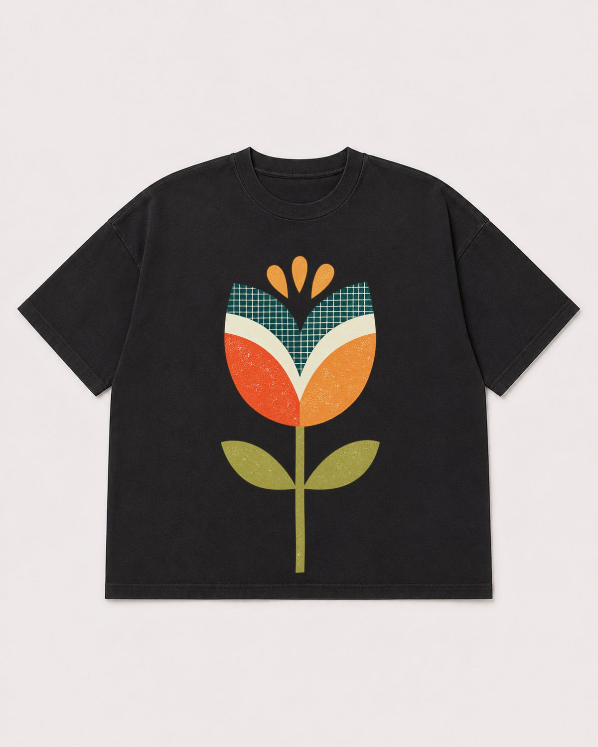 Mockup Boxy Heavyweight Tee Black product