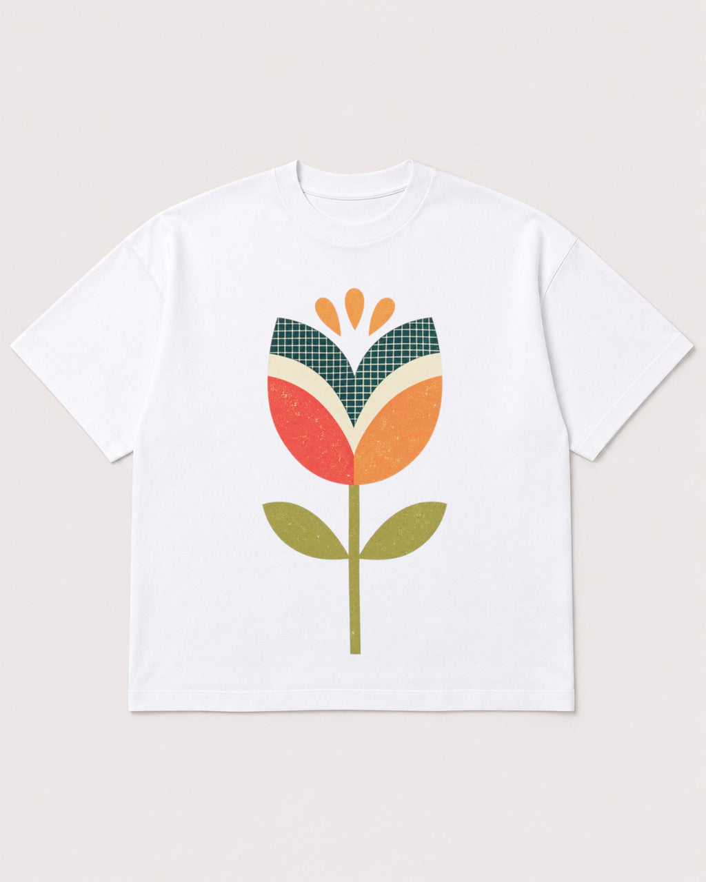 Mockup Boxy Heavyweight Tee White product