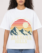 Mockup Boxy Heavyweight Tee White female close-up 10
