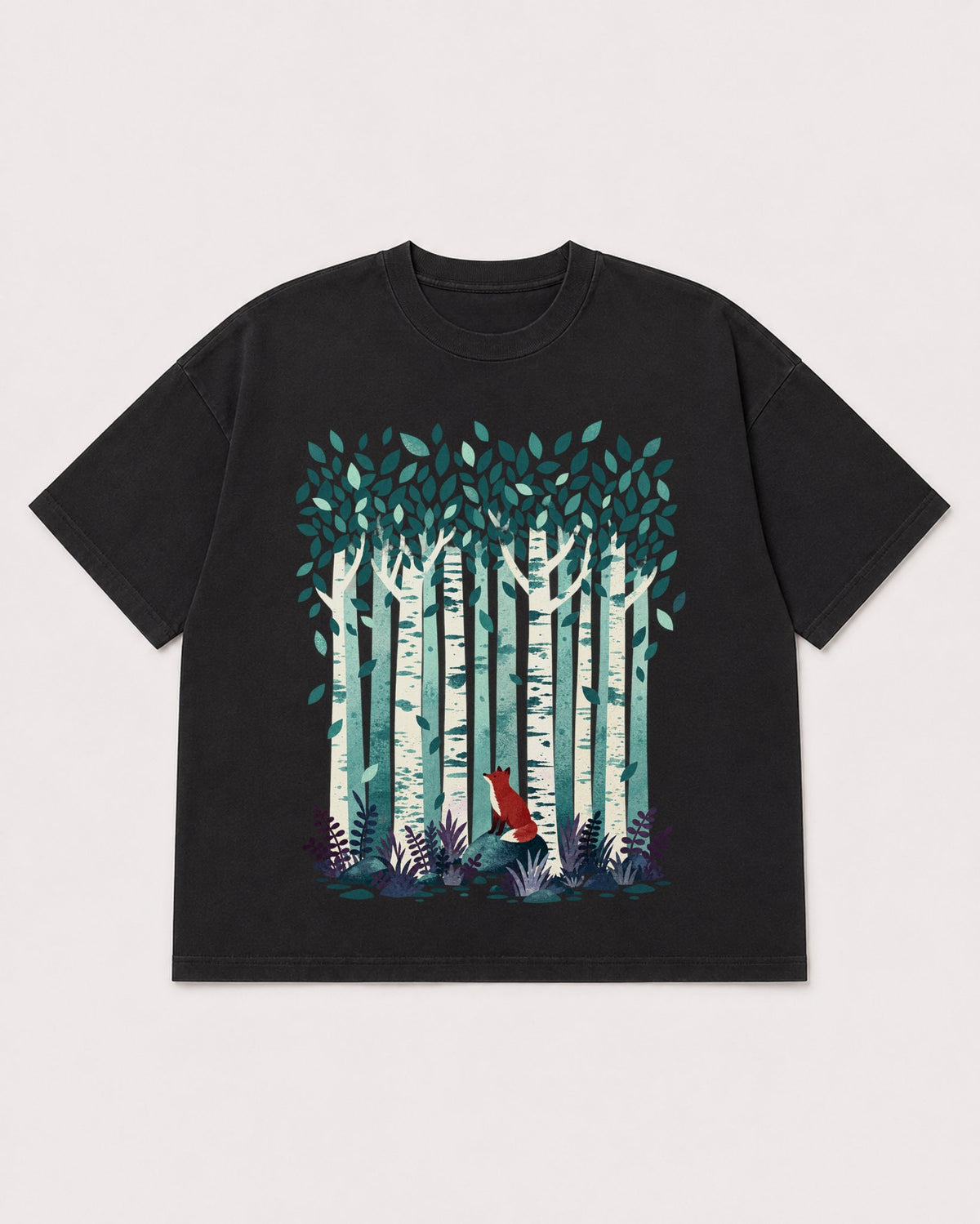 Mockup Boxy Heavyweight Tee Black product
