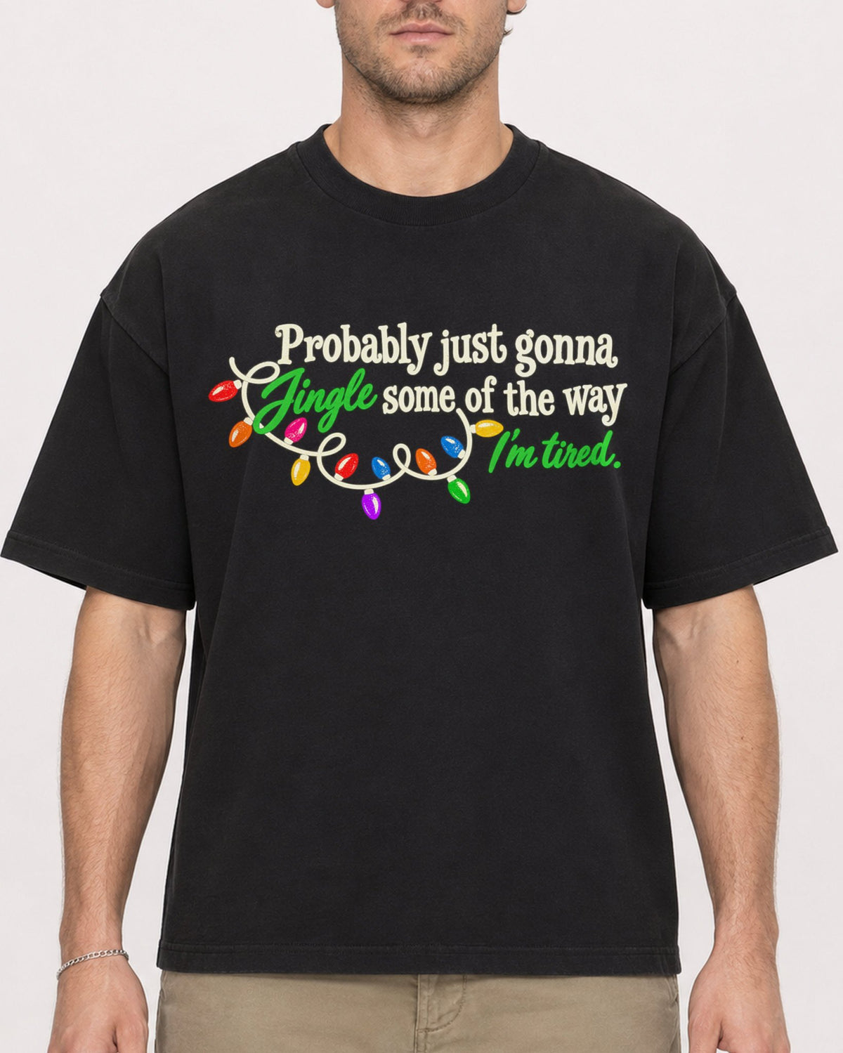 Mockup Boxy Heavyweight Tee Black male close-up 08