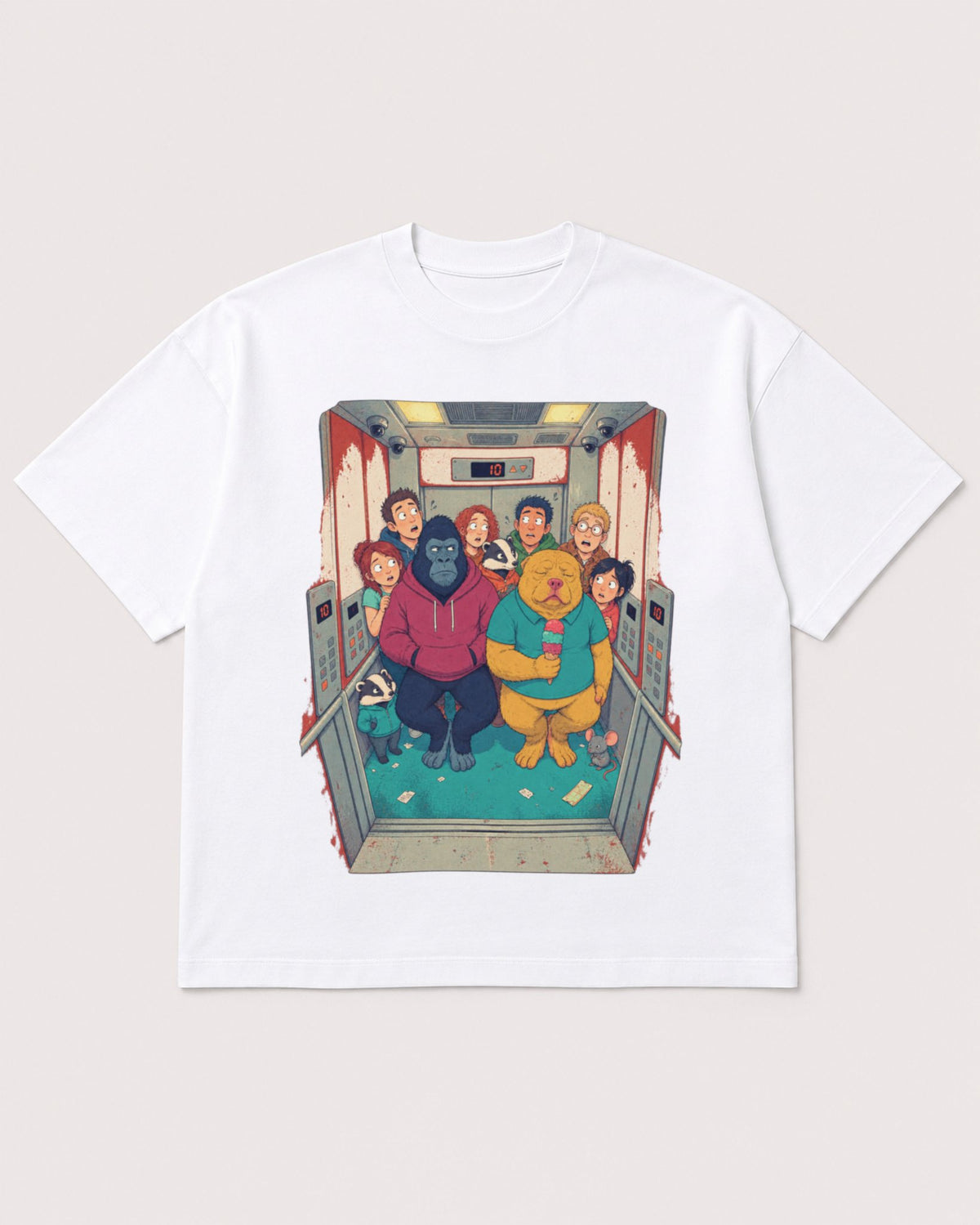 Mockup Boxy Heavyweight Tee White product