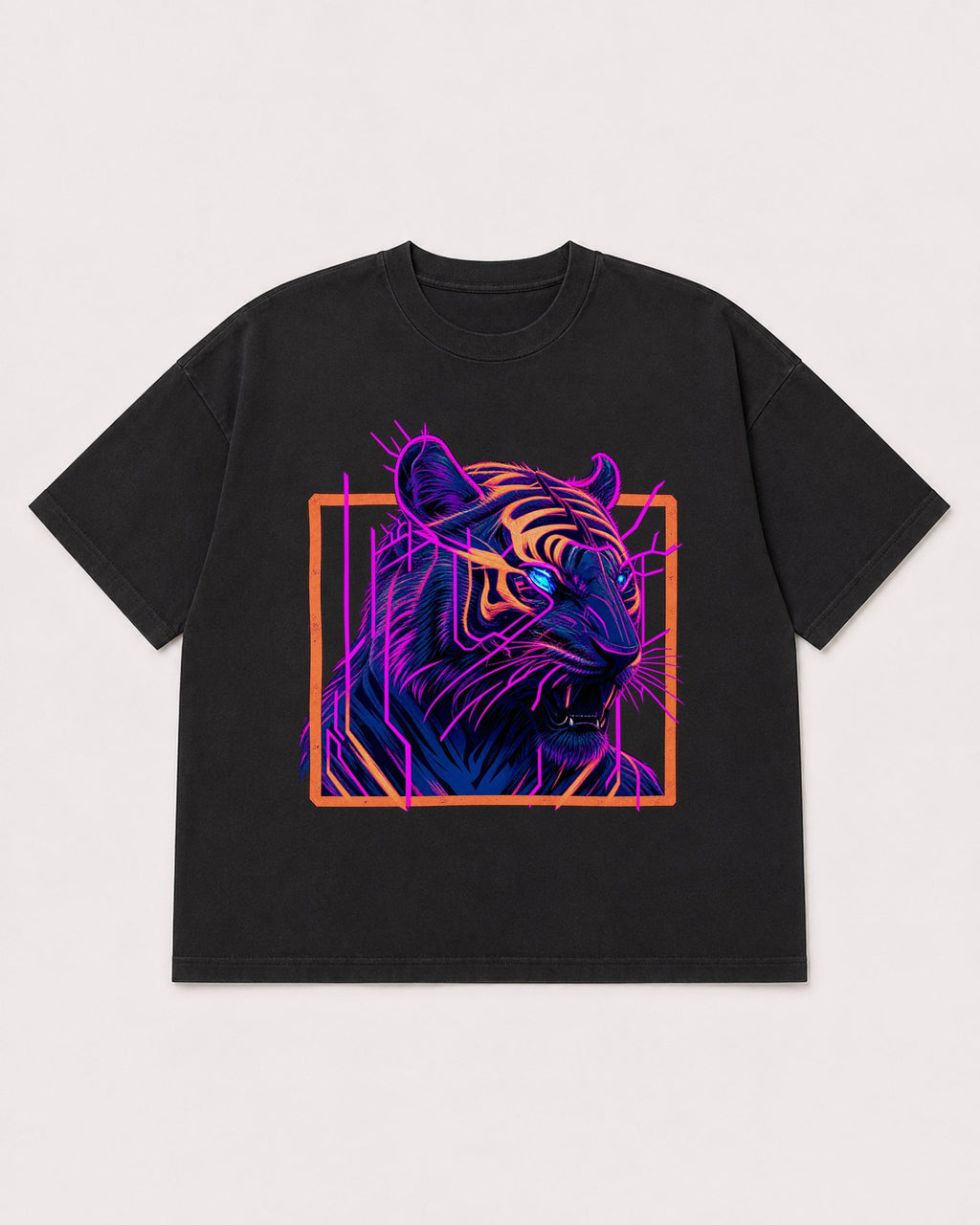 Mockup Boxy Heavyweight Tee Black product