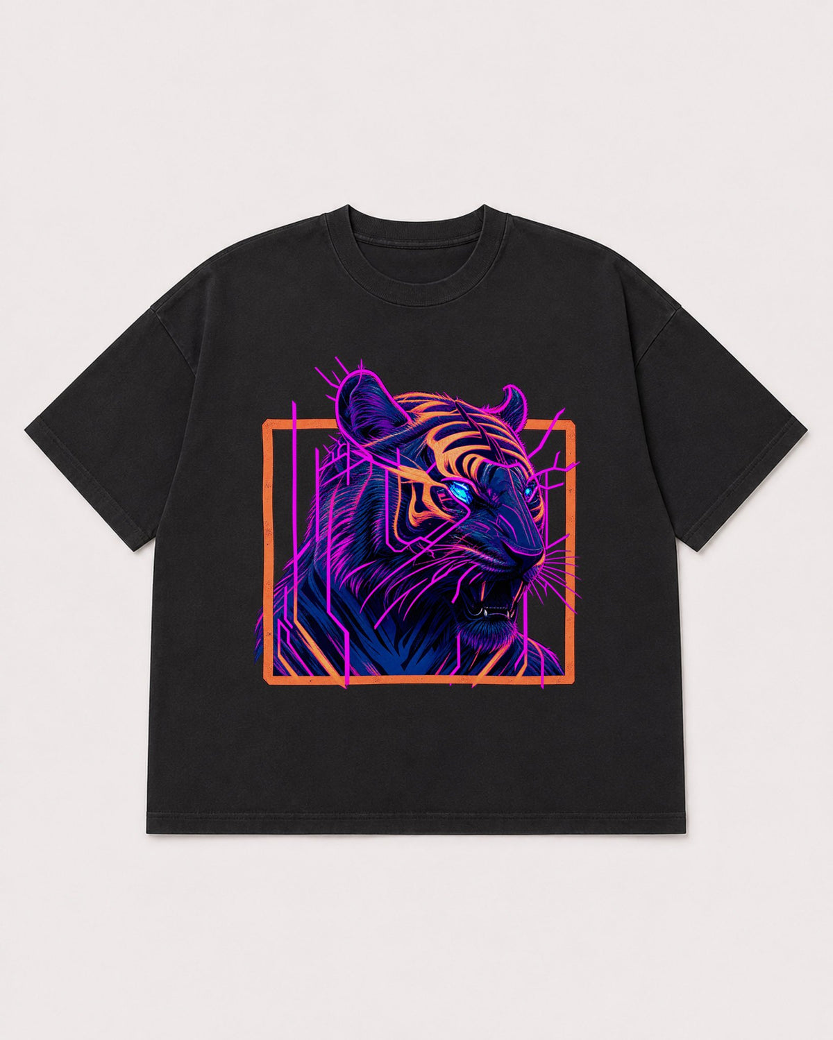 Mockup Boxy Heavyweight Tee Black product