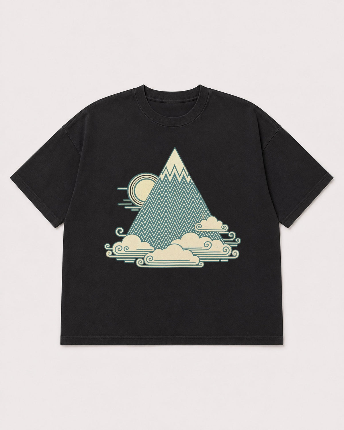 Mockup Boxy Heavyweight Tee Black product