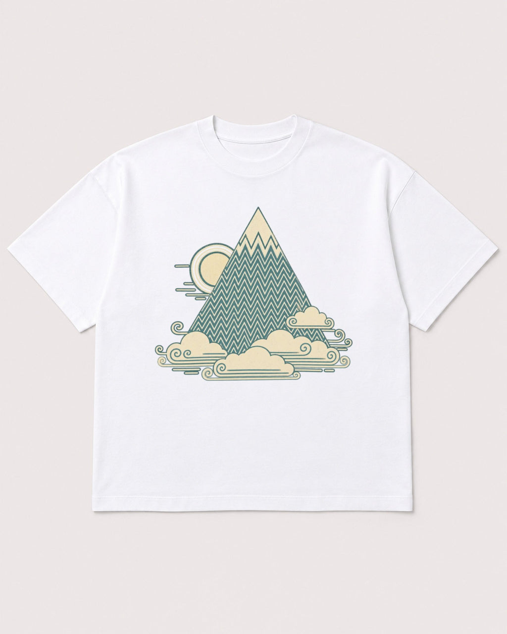 Mockup Boxy Heavyweight Tee White product