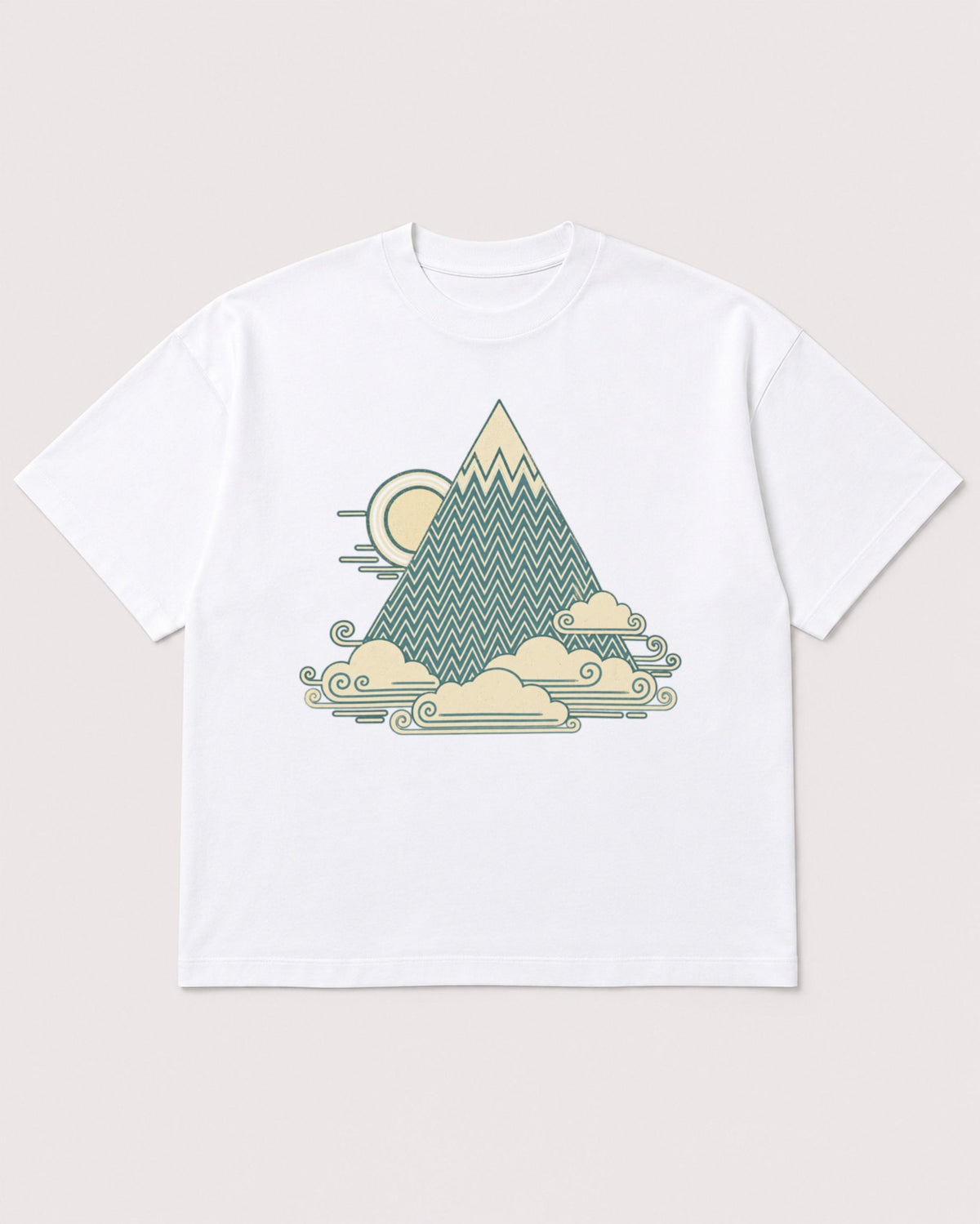 Mockup Boxy Heavyweight Tee White product