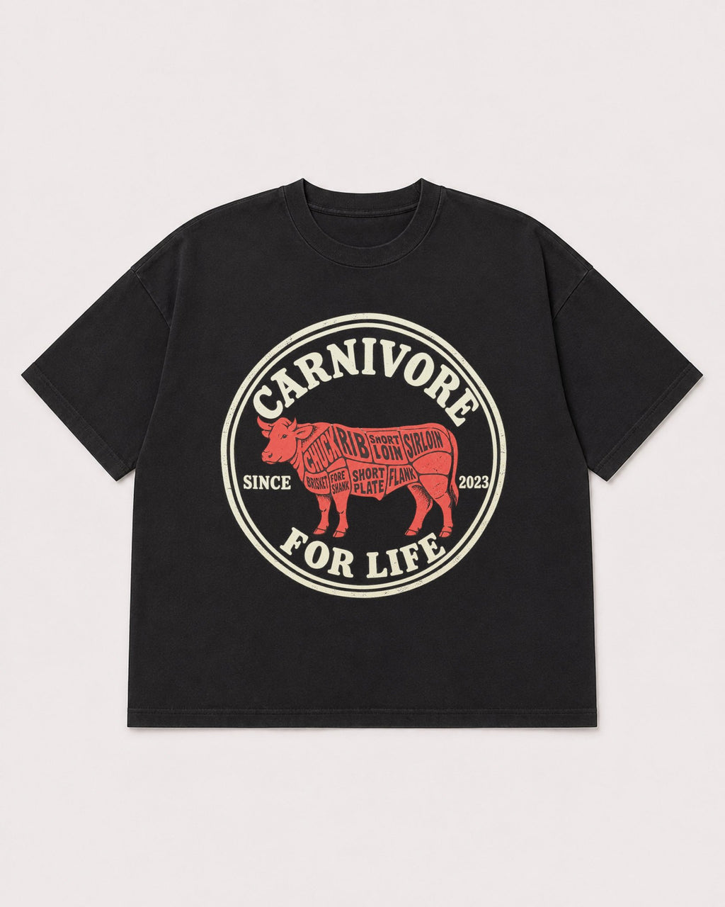 Mockup Boxy Heavyweight Tee Black product