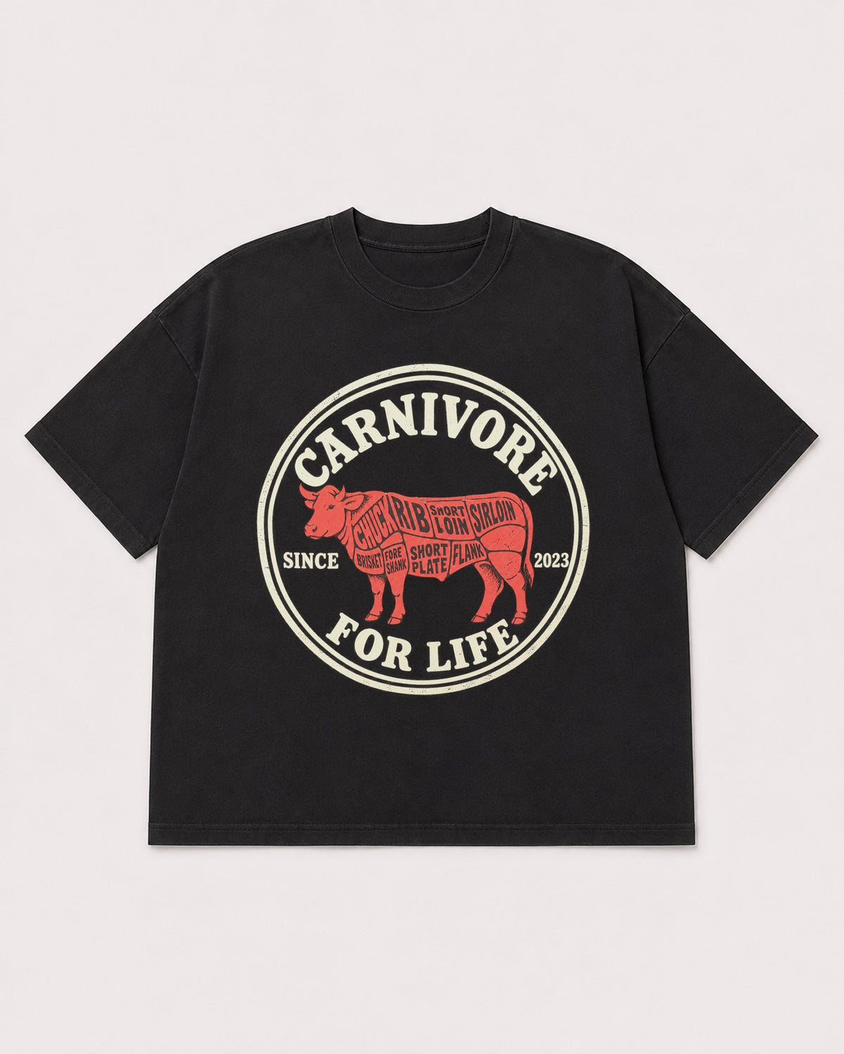 Mockup Boxy Heavyweight Tee Black product