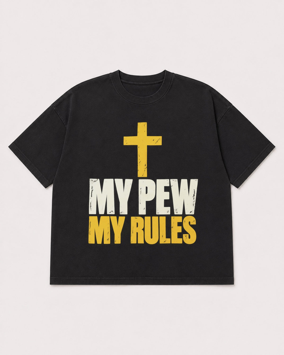 Mockup Boxy Heavyweight Tee Black product