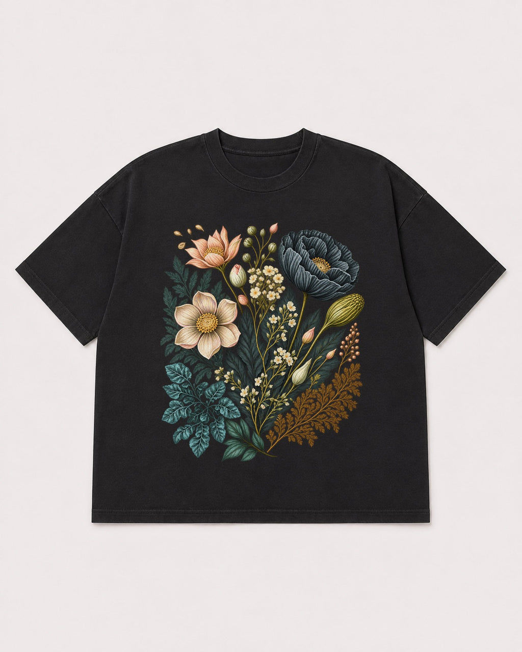 Mockup Boxy Heavyweight Tee Black product