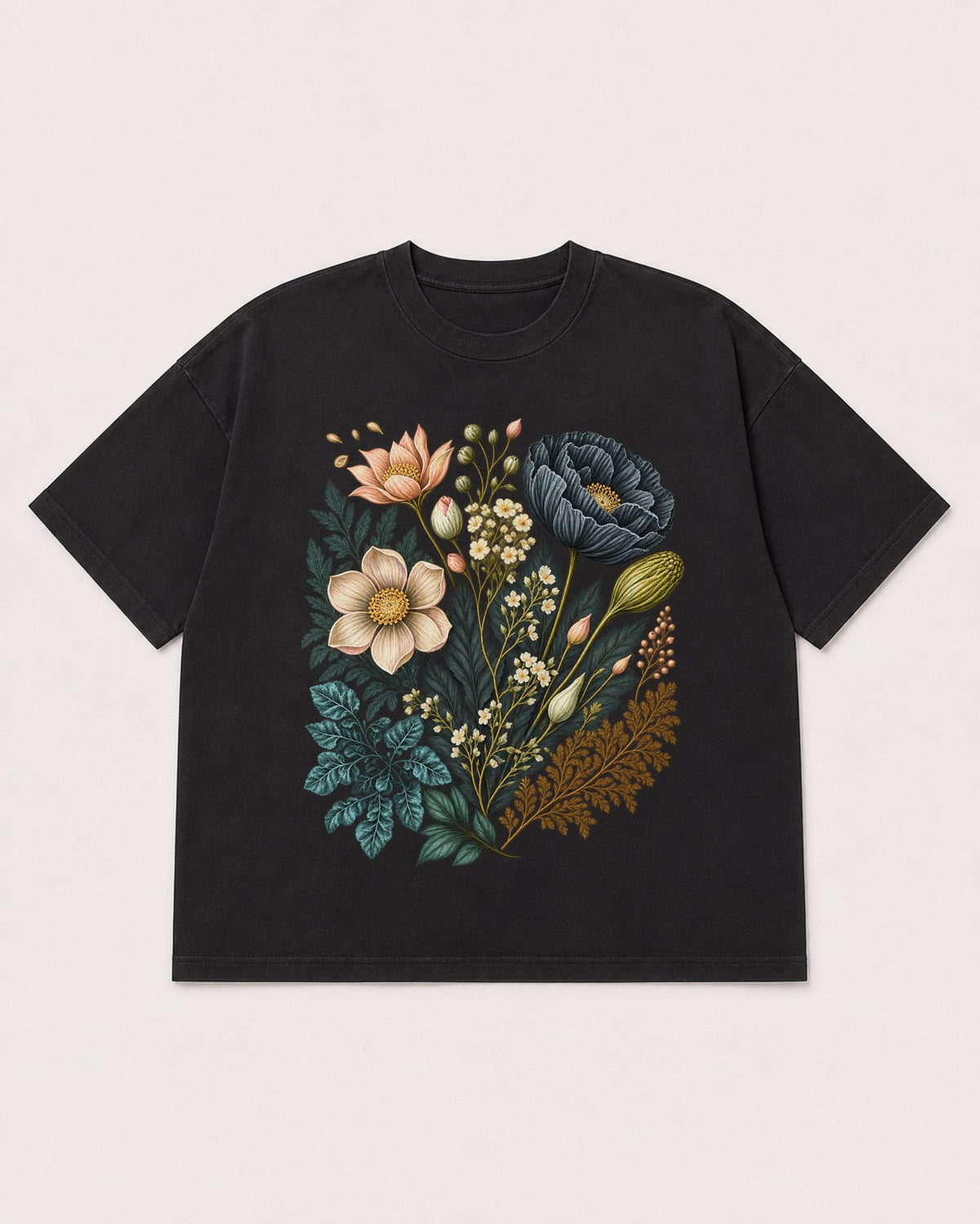 Mockup Boxy Heavyweight Tee Black product