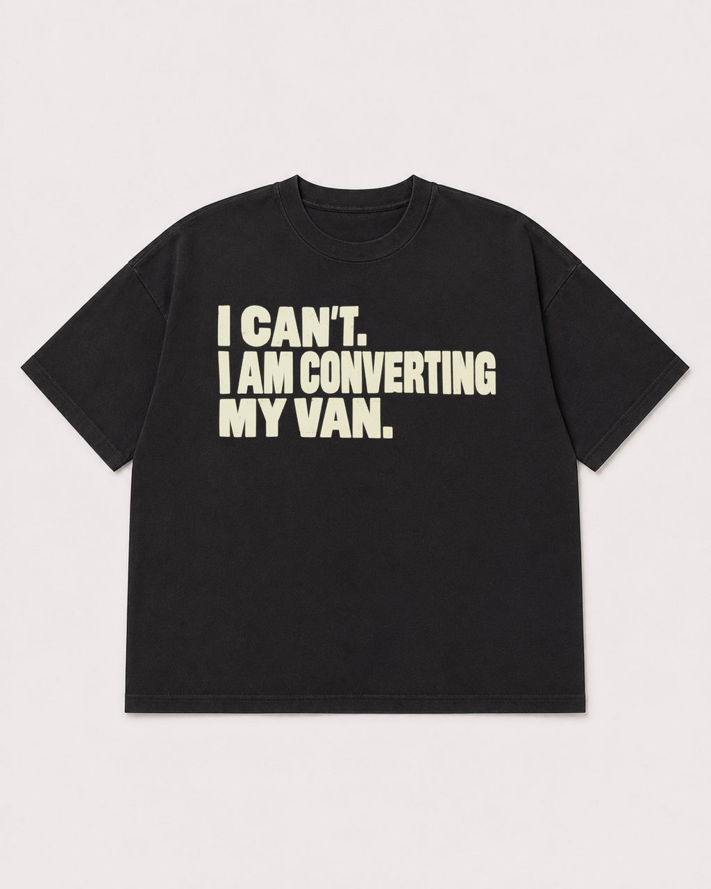Mockup Boxy Heavyweight Tee Black product
