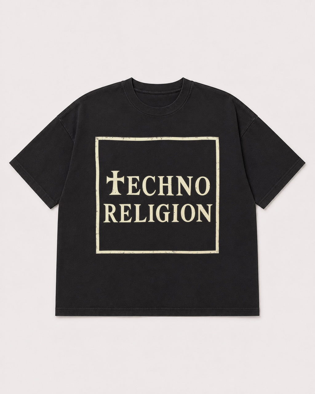 Mockup Boxy Heavyweight Tee Black product