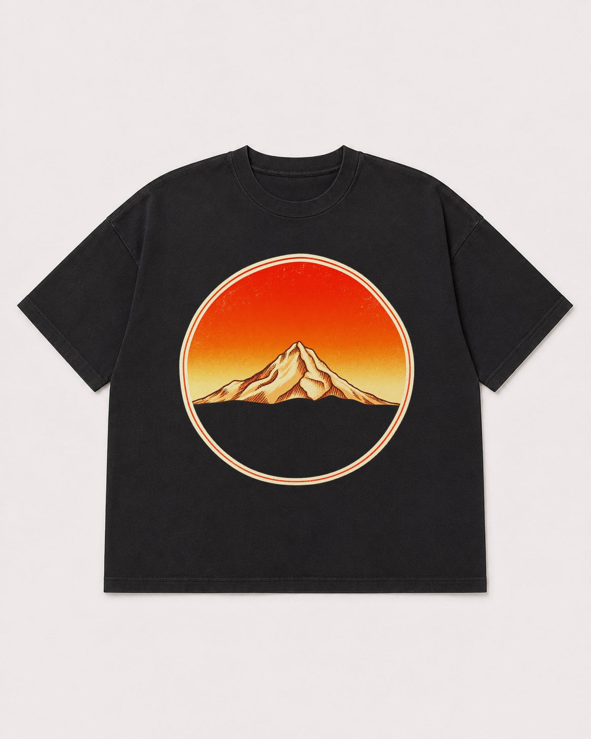 Mockup Boxy Heavyweight Tee Black product