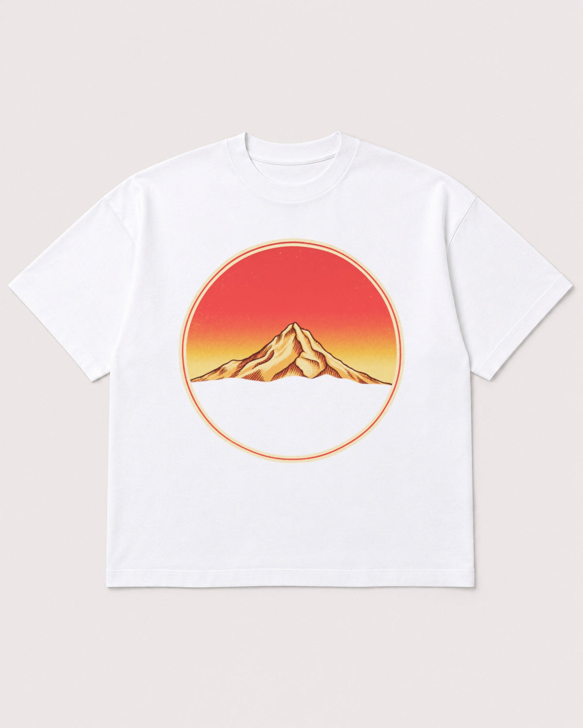 Mockup Boxy Heavyweight Tee White product