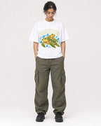 Mockup Boxy Heavyweight Tee White female full-body 17