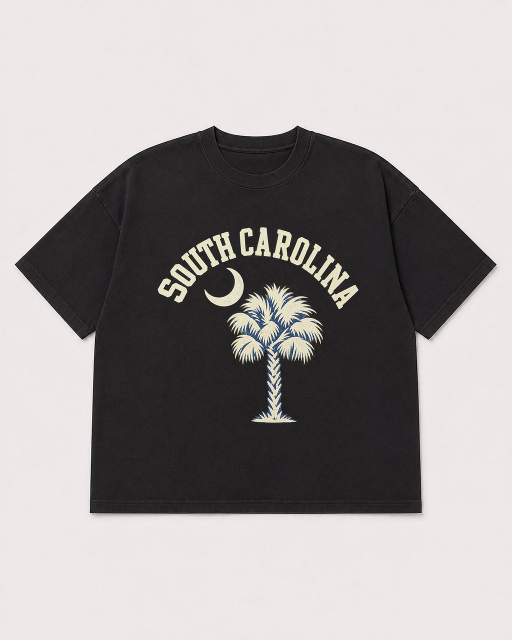 Mockup Boxy Heavyweight Tee Black product