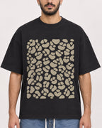 Mockup Boxy Heavyweight Tee Black male close-up 07