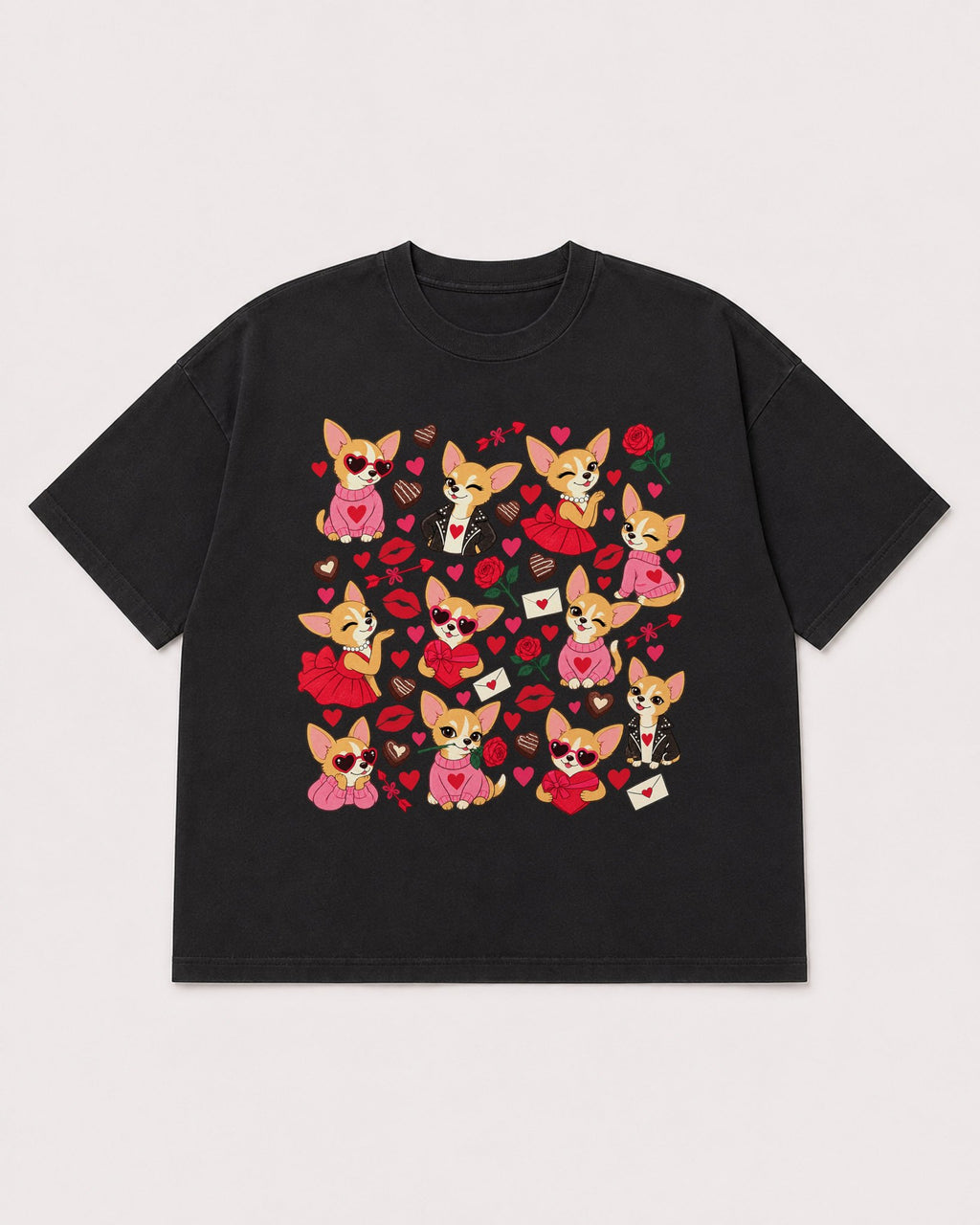 Mockup Boxy Heavyweight Tee Black product