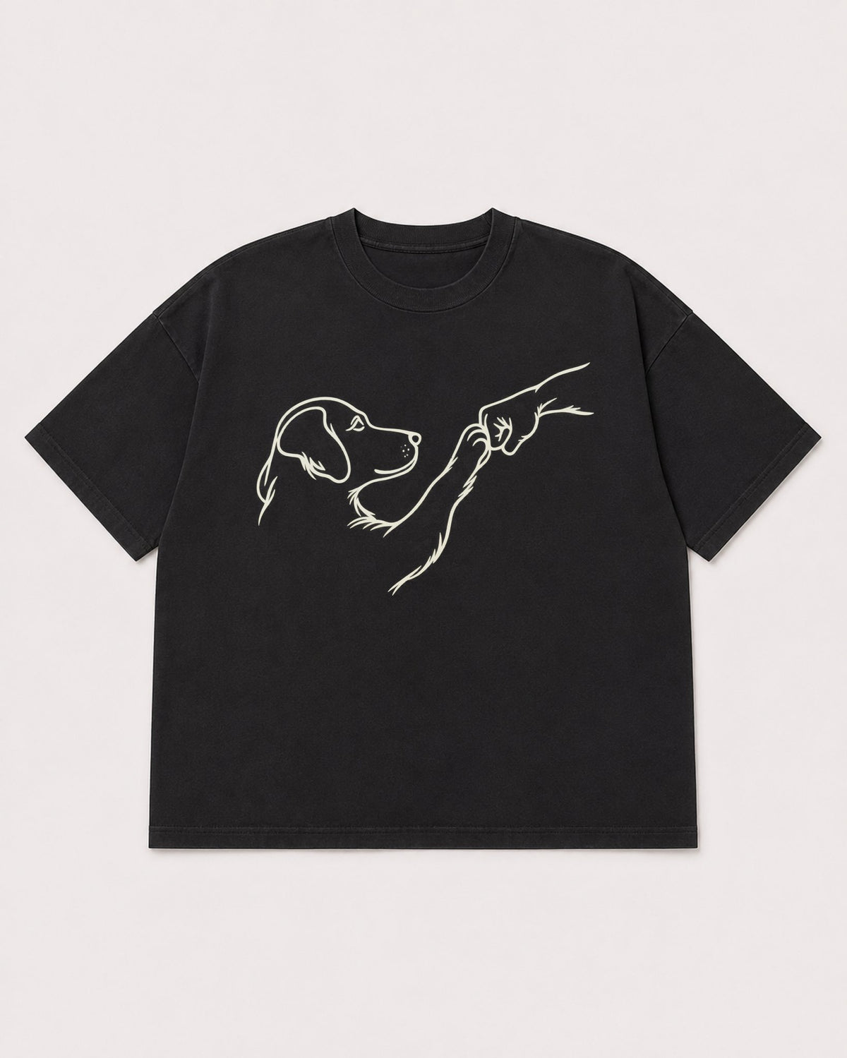 Mockup Boxy Heavyweight Tee Black product