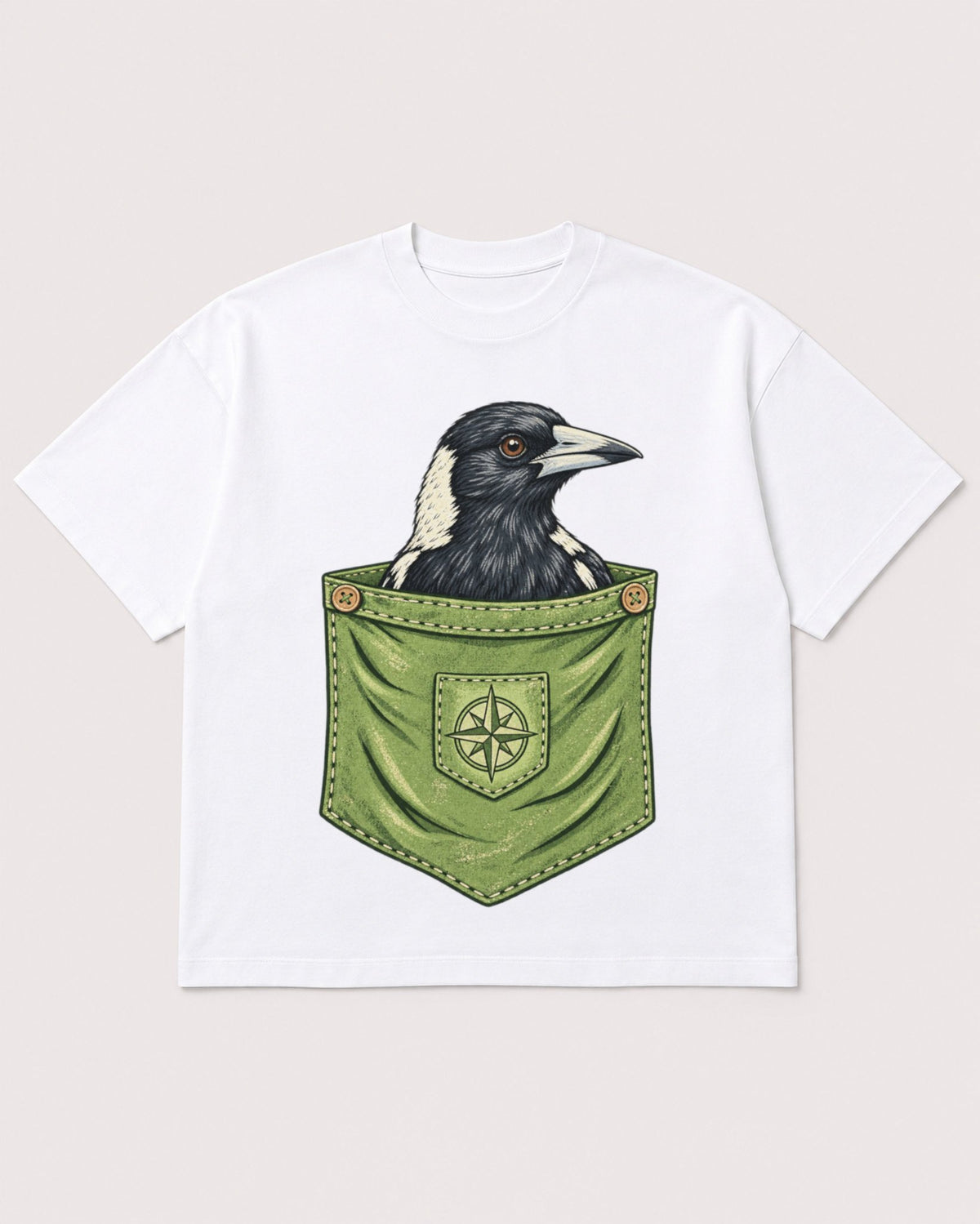 Mockup Boxy Heavyweight Tee White product